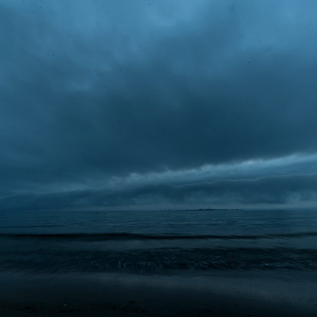 Storm Shelf Cloud over Chantry Island on Lake Huron