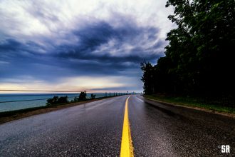 Lake Huron North Shore Road Fine Art Print