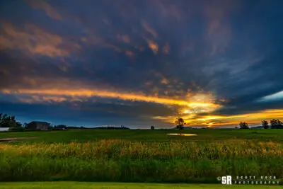 A slice of heaven rural bruce county ontario sunrise fine art wall art