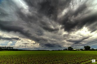 Fine Art Wall Print of Ontario Storm over Rural Ontario Farm Field