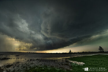Storm over Lake Huron in Oliphant Ontario on Bruce Peninsula Fine Art Wall Print