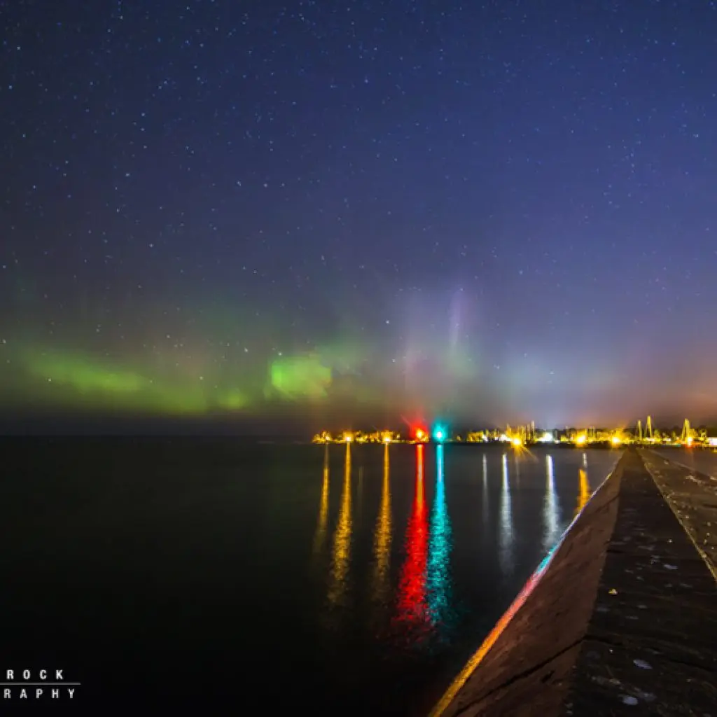 Port Elgin Harbour Northern Lights