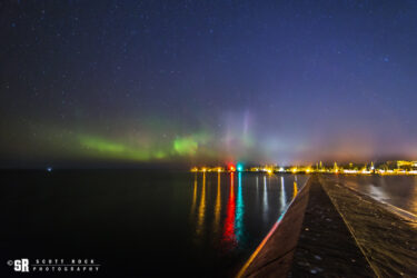 Port Elgin Harbour Northern Lights