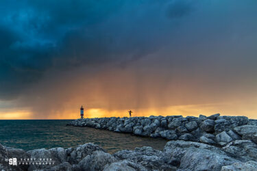 Rain Storm Port Elgin Harbour Photo
