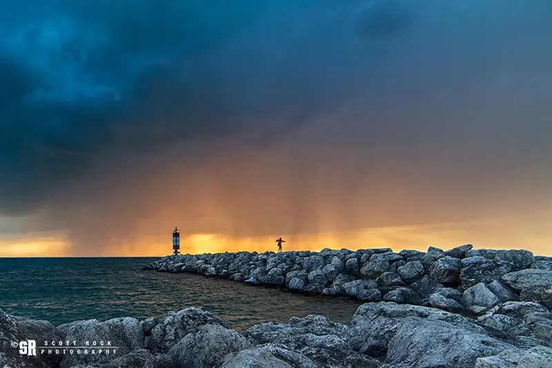 Rain Storm Port Elgin Harbour Photo