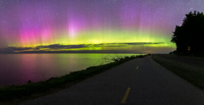 North Shore Road Northern Lights